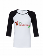 Christmas Women's Baby Rib 3/4 Sleeve